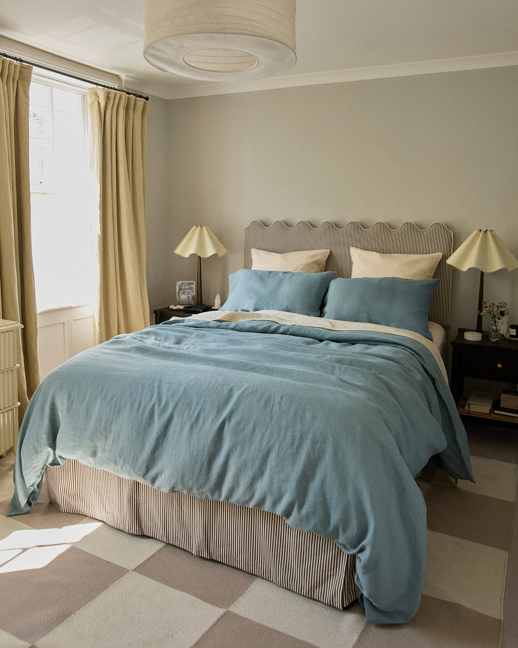 Lagoon 100% French Flax Linen Pillowcases (Set of Two)