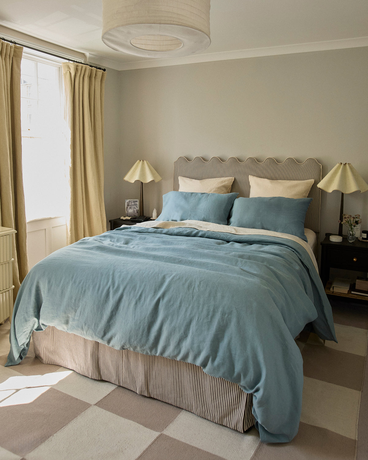 Lagoon 100% French Flax Linen Duvet Cover