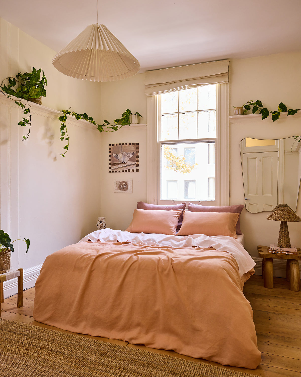 Rosewater 100% French Flax Linen Fitted Sheet