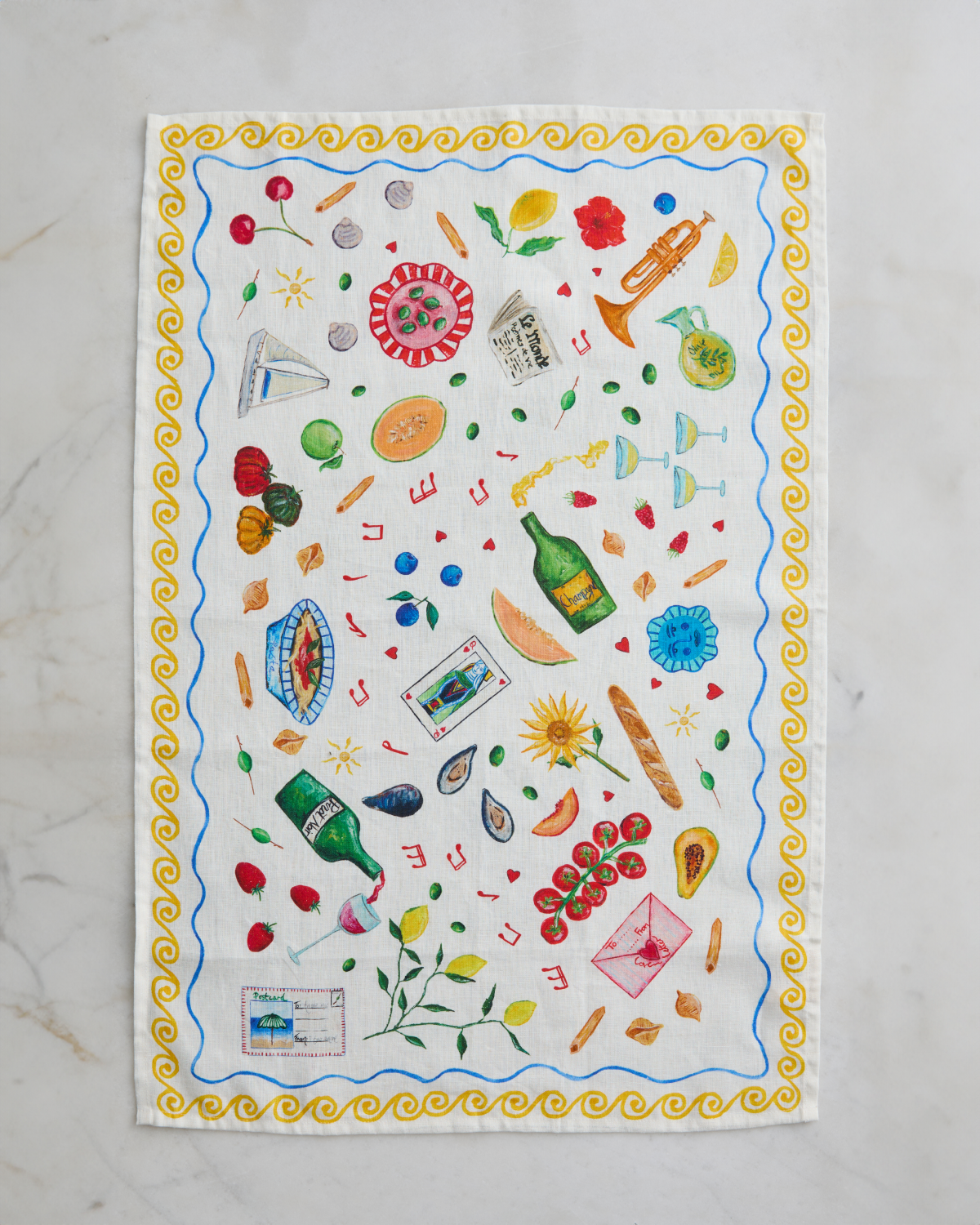 La Fontelina 100% French Flax Linen Dish Towel