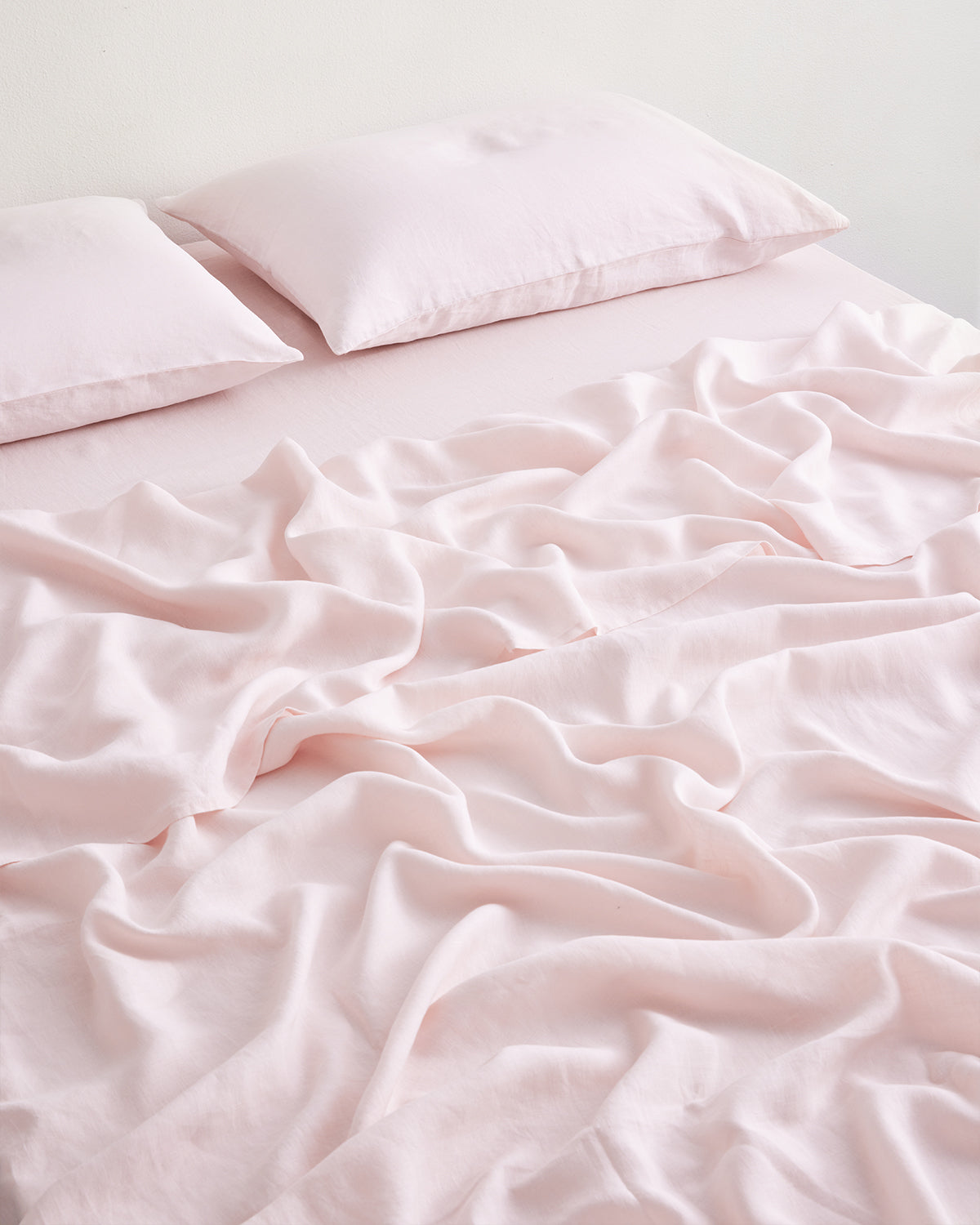 Rosewater 100% French Flax Linen Flat Sheet