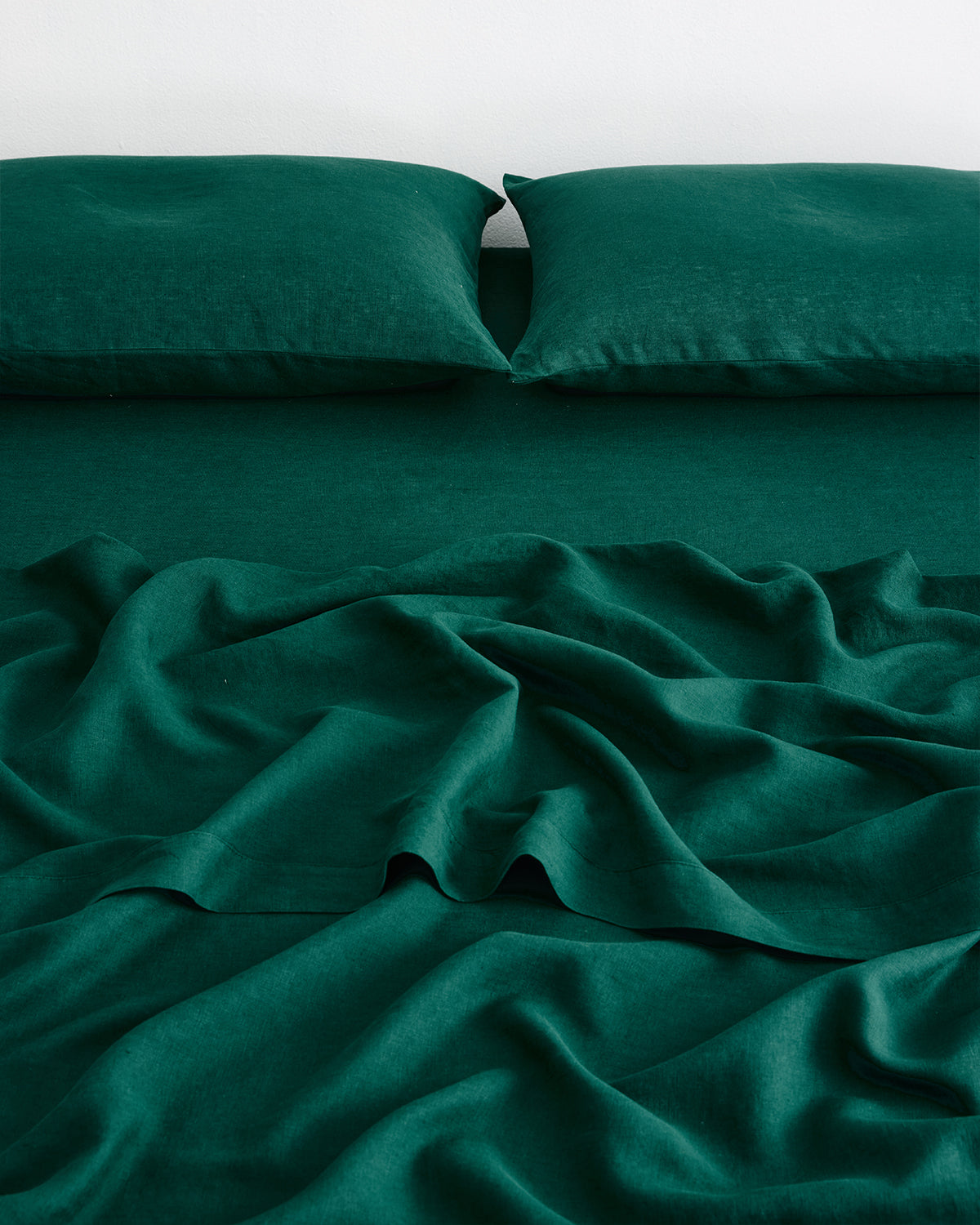 Forest 100% French Flax Linen Fitted Sheet