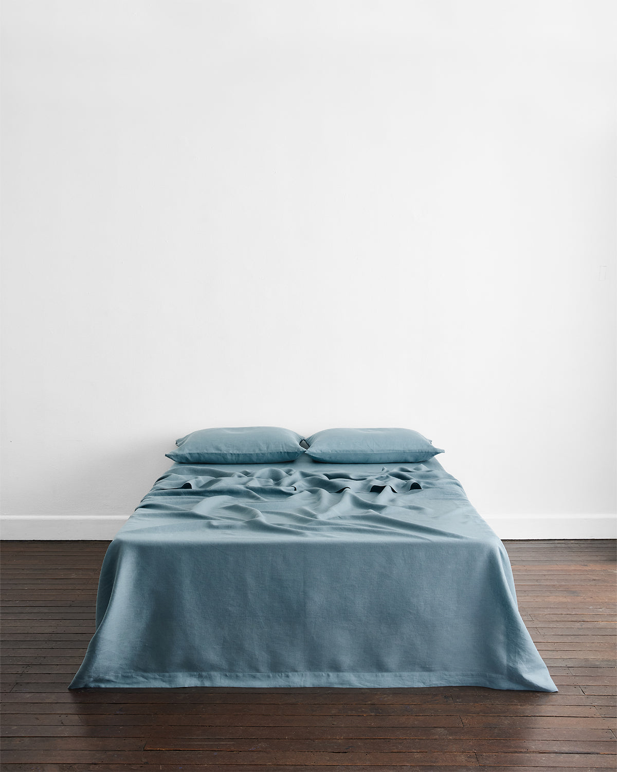 Lagoon 100% French Flax Linen King Pillowcases (Set of Two)