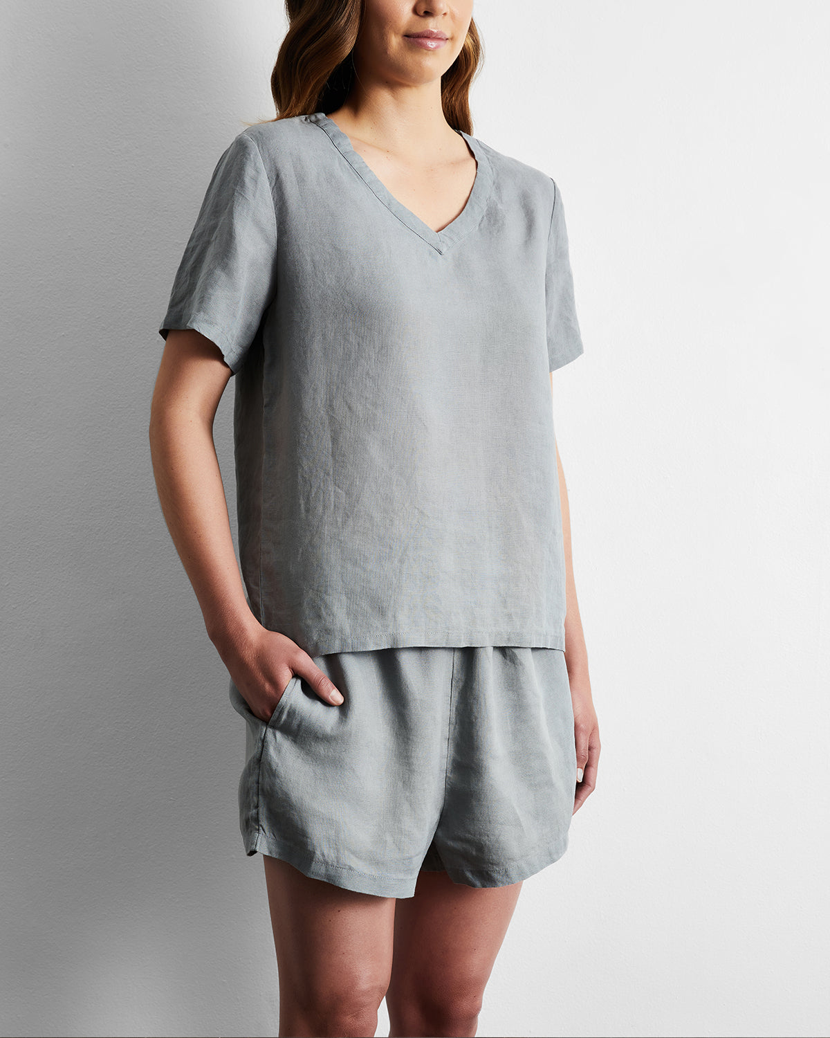 Mineral 100% French Flax Linen Shorts